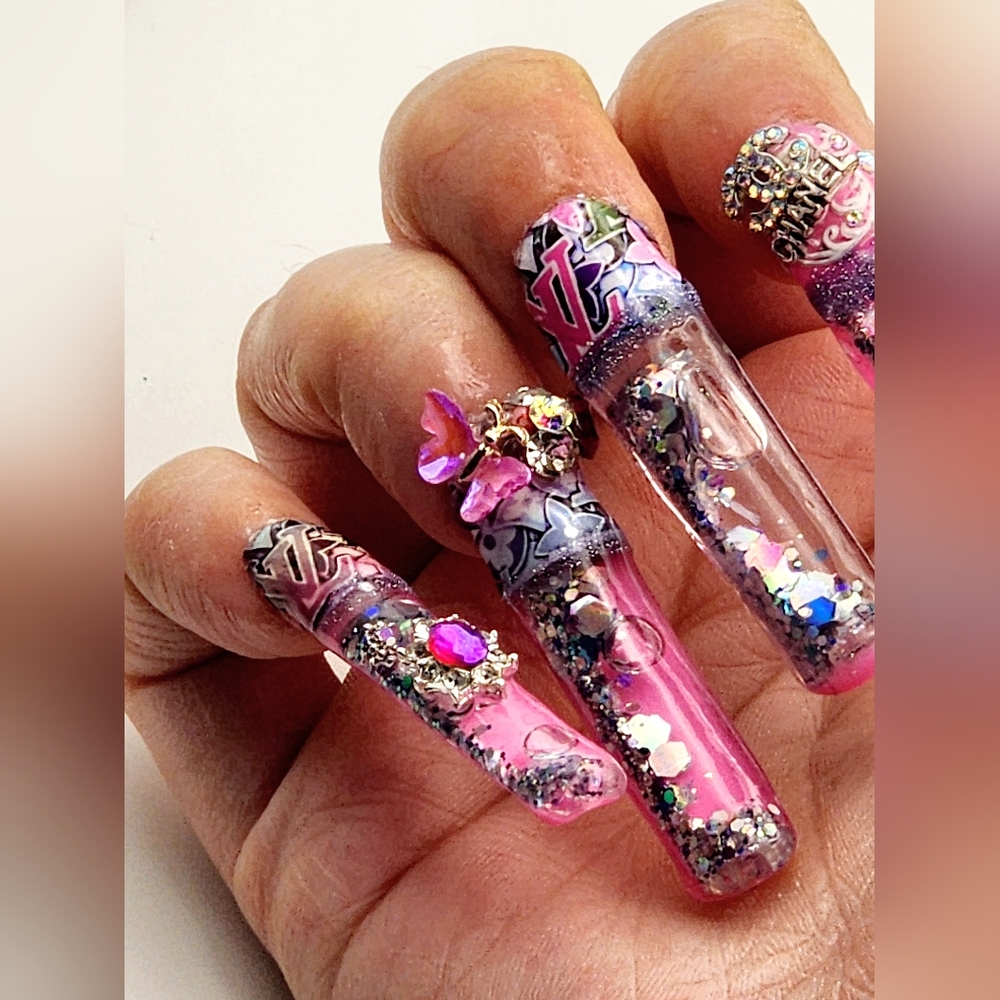 Acrylic Aqua Nails 💅 Set - Picture 3 of 17